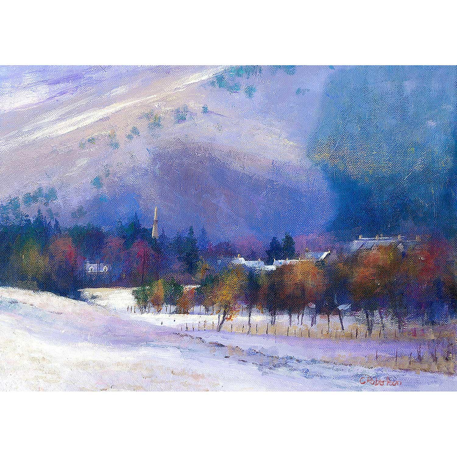 Winter Sunlight, Braemar by Colin Robertson