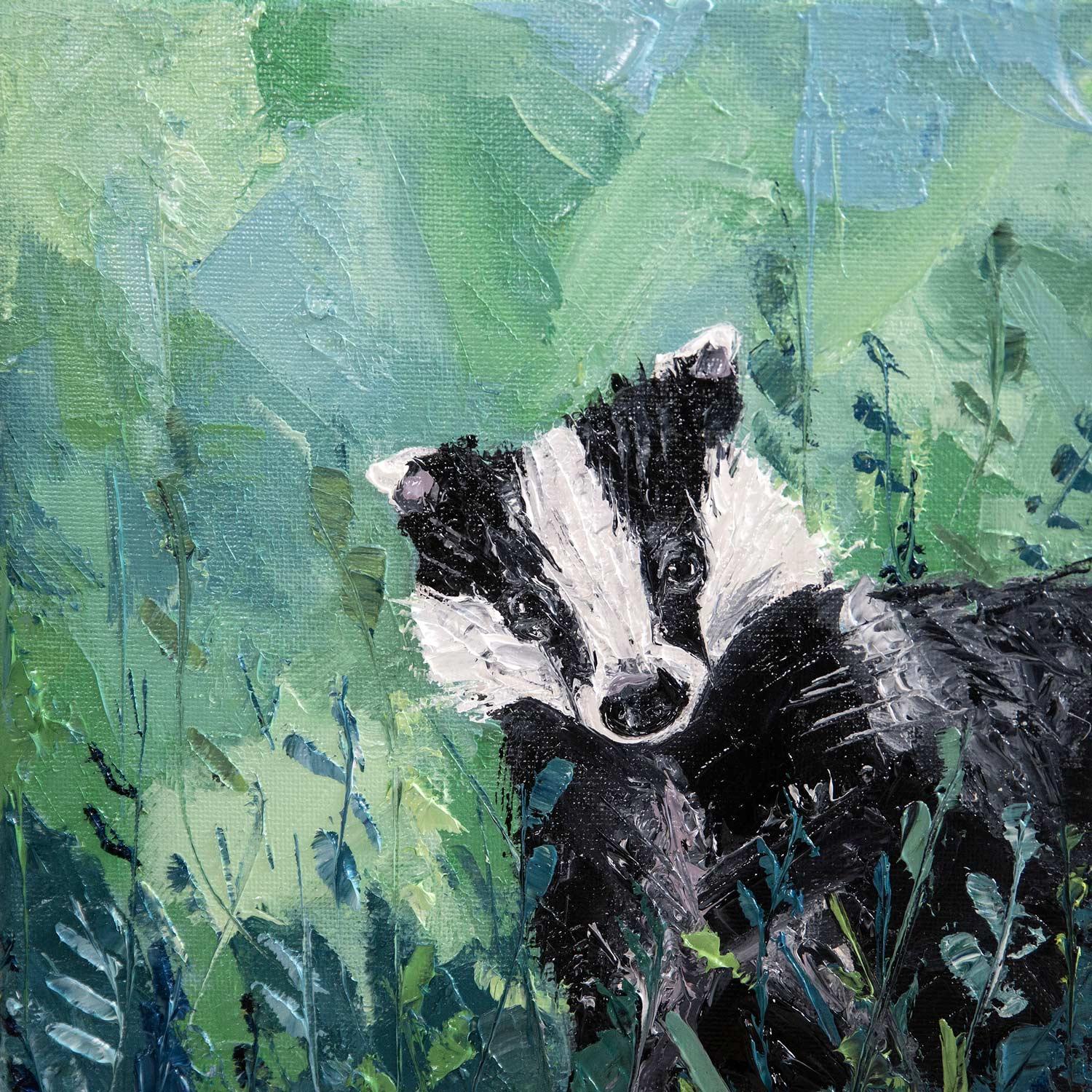 Badger by artist Charlotte Strawbridge