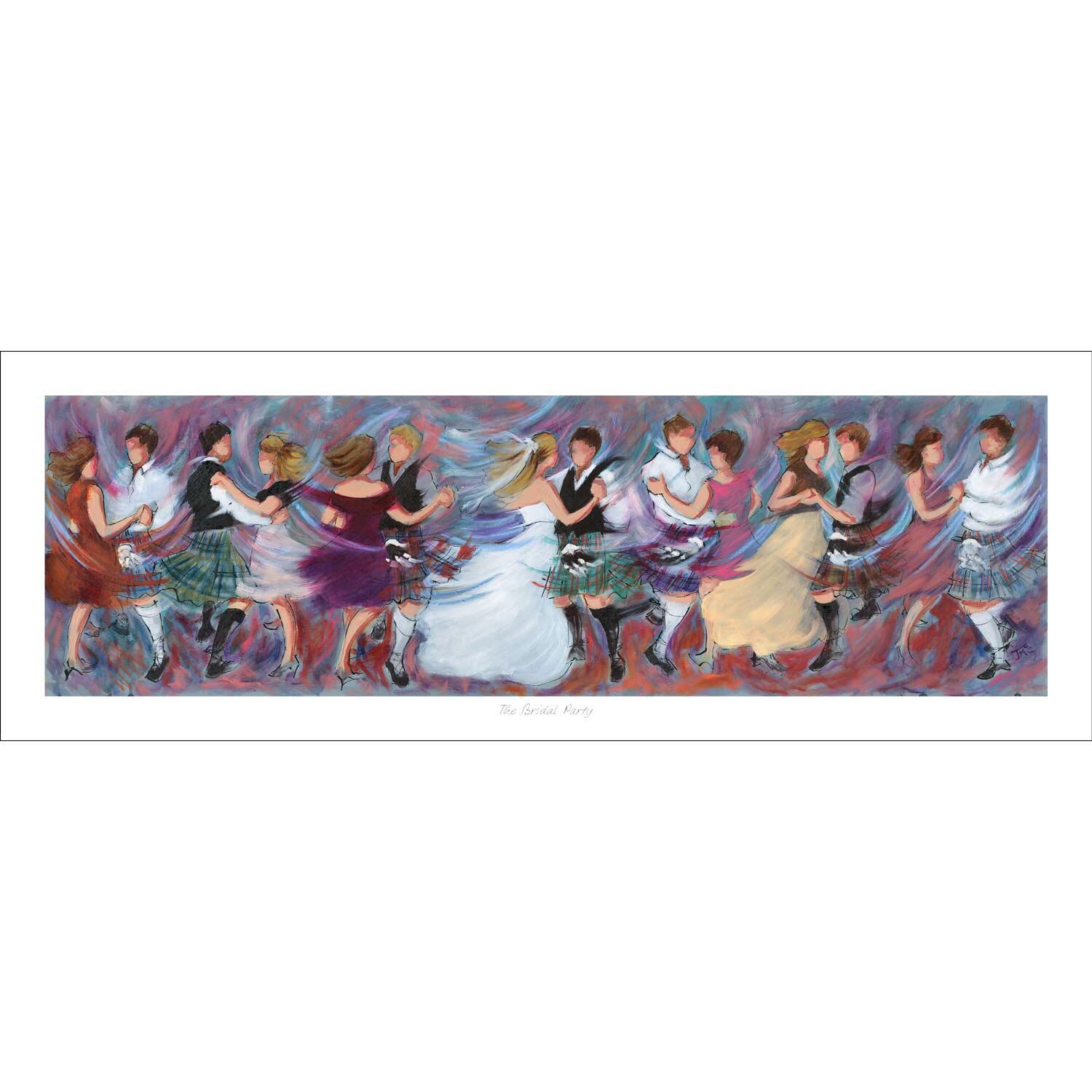 The Bridal Party Art Print from an original painting by artist Janet McCrorie