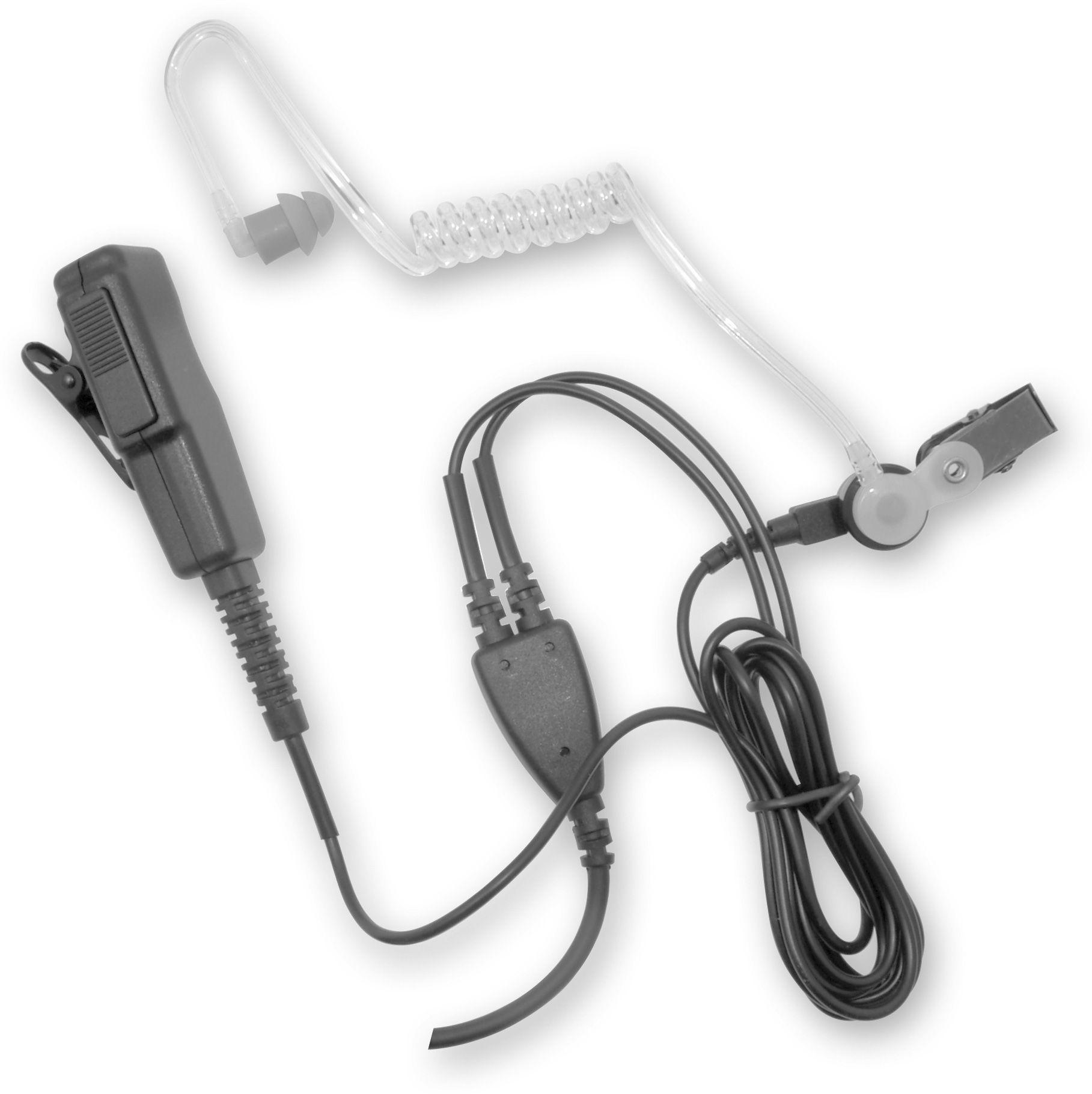 Acoustic curly tube earpiece