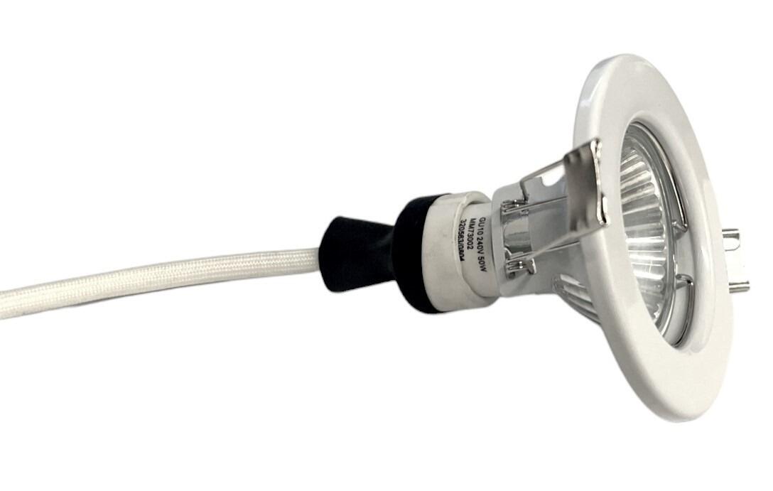 Micromark Fixed Downlight, GU10 Fitting, Bulb Included, Multiple Colours