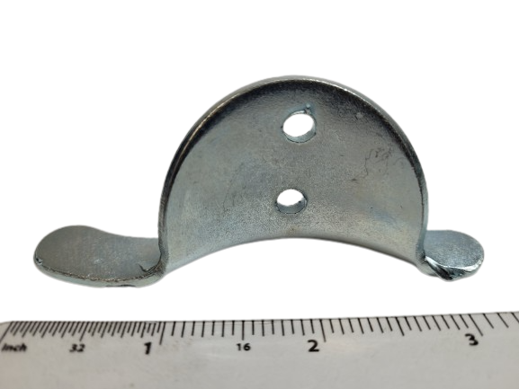 Pressed Steel Endlocks - 3" curved steel lath