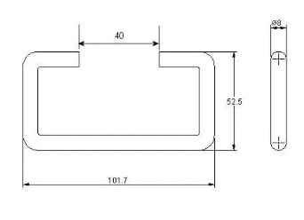 Handle Mild Steel Zinc Plate Passivate