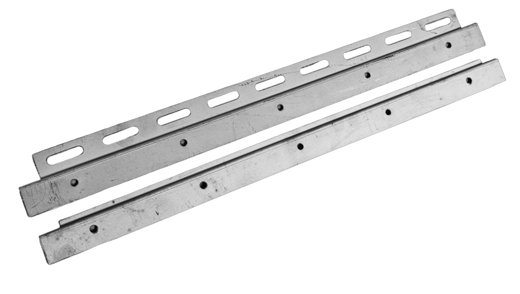 PVC Strip Curtain Hanging Plates in Stainless Steel 400mm