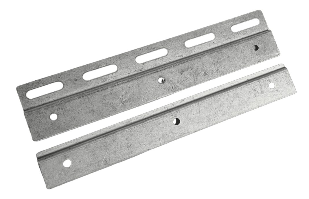 PVC Strip Curtain Hanging Plates in Stainless Steel 200mm