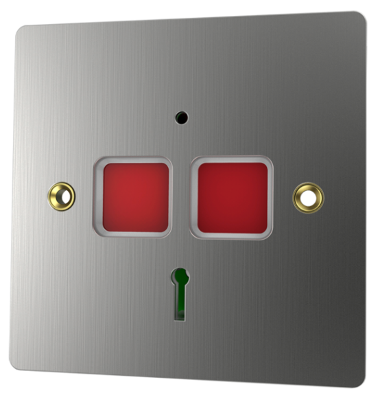 CQR Push Button, Panic Button - Stainless Steel or White Plastic