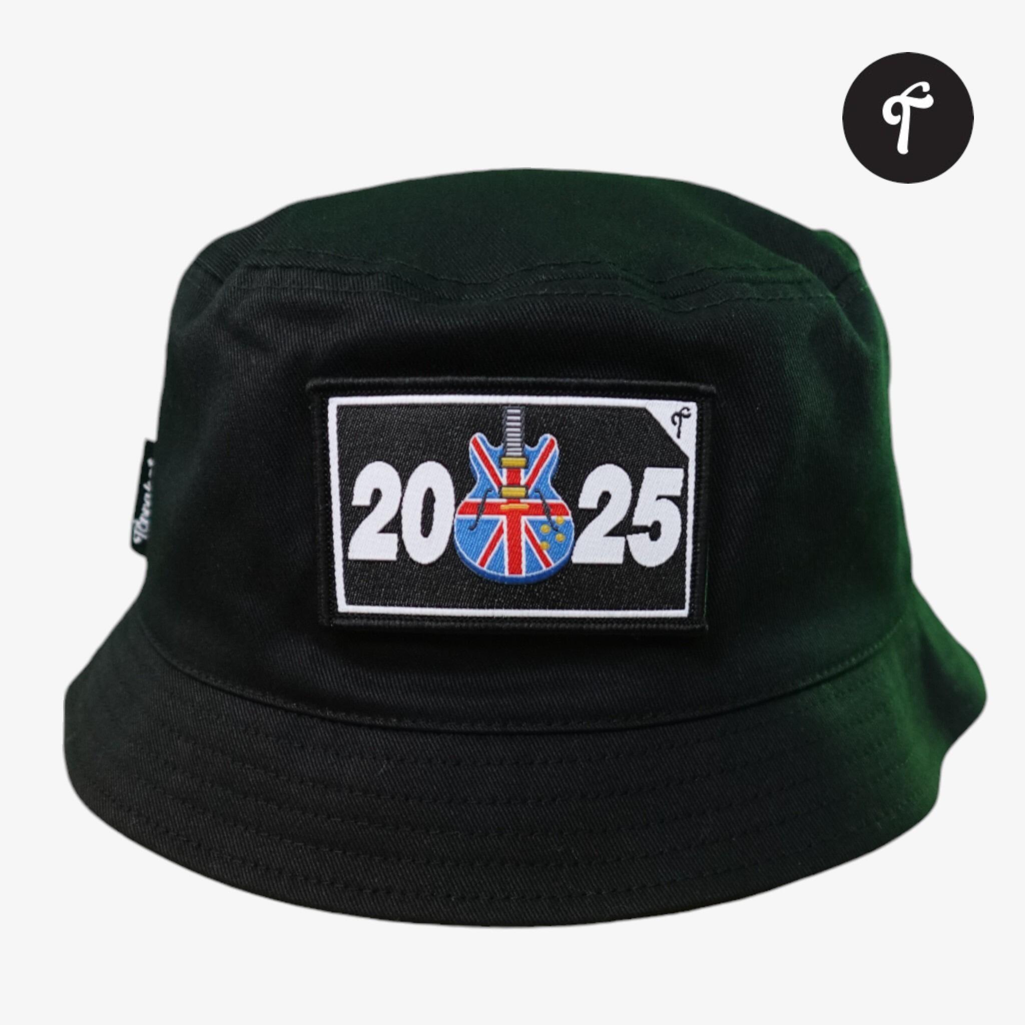 Oasis Bucket Hat with 2025 Guitar Patch in 8 Colour Choices