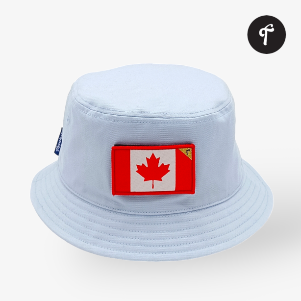 Canada Bucket Hat & Canada Flag Patch in 8 Colour Choices