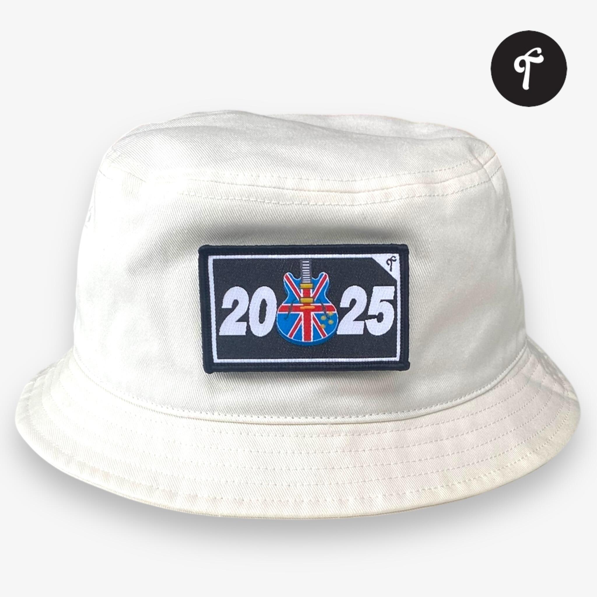 Oasis White Bucket Hat Live 2025