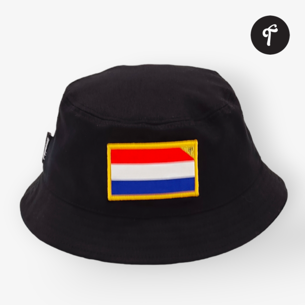 Netherlands Bucket Hat Black