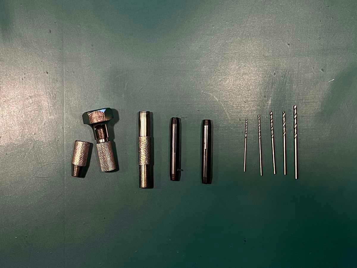 Pin vice contents