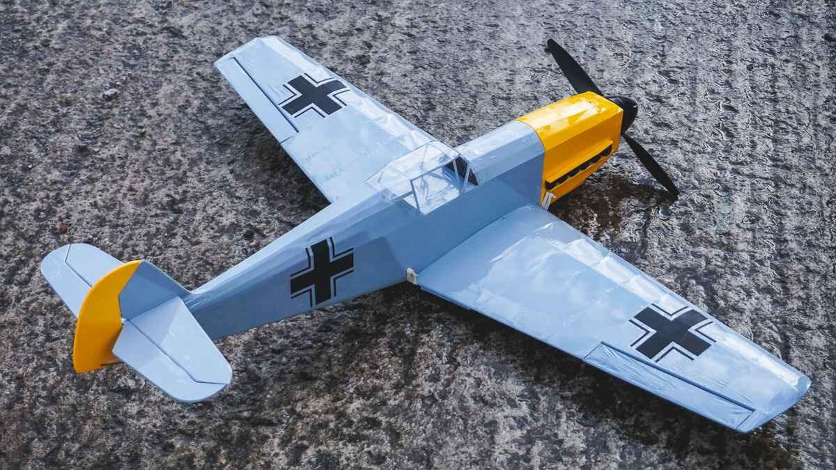 Balsa Basics Messerschmitt BF-109 rear view