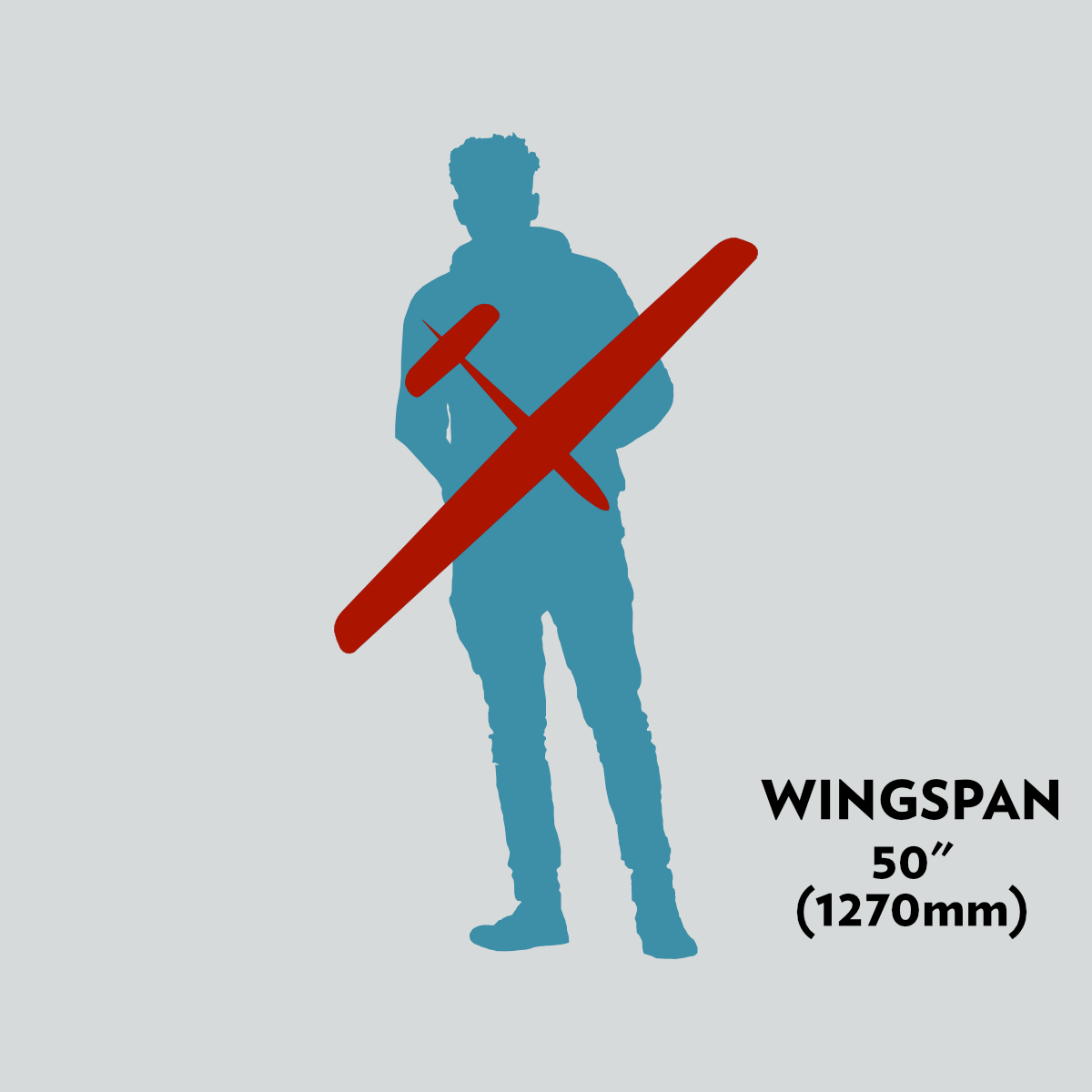 50" (1270mm) Wingspan