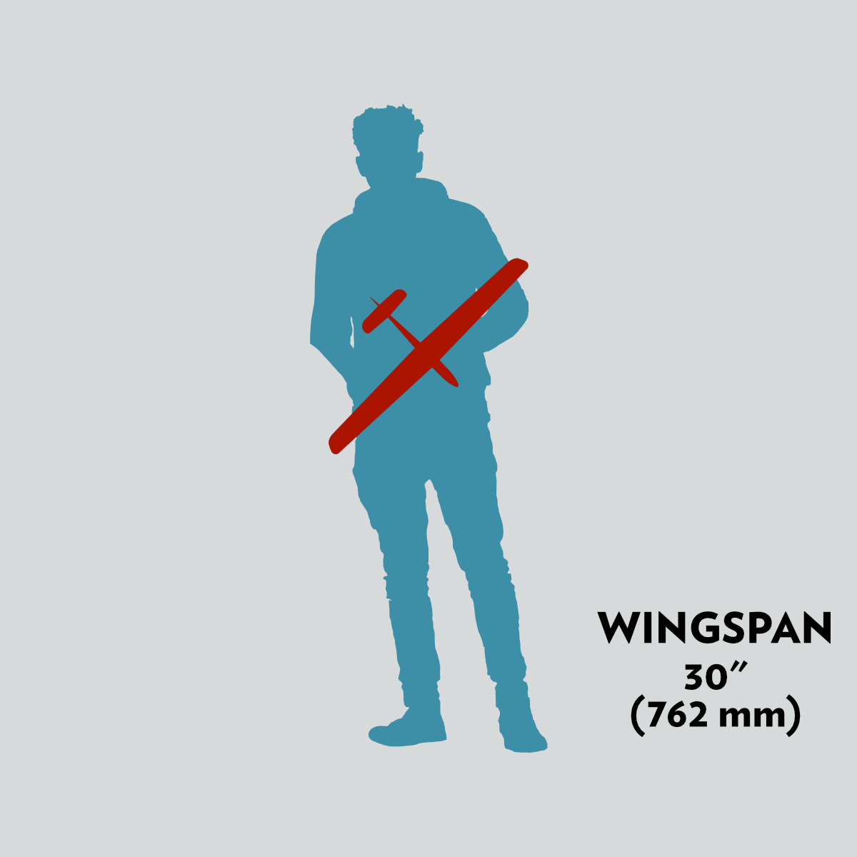 30" (762mm) Wingspan