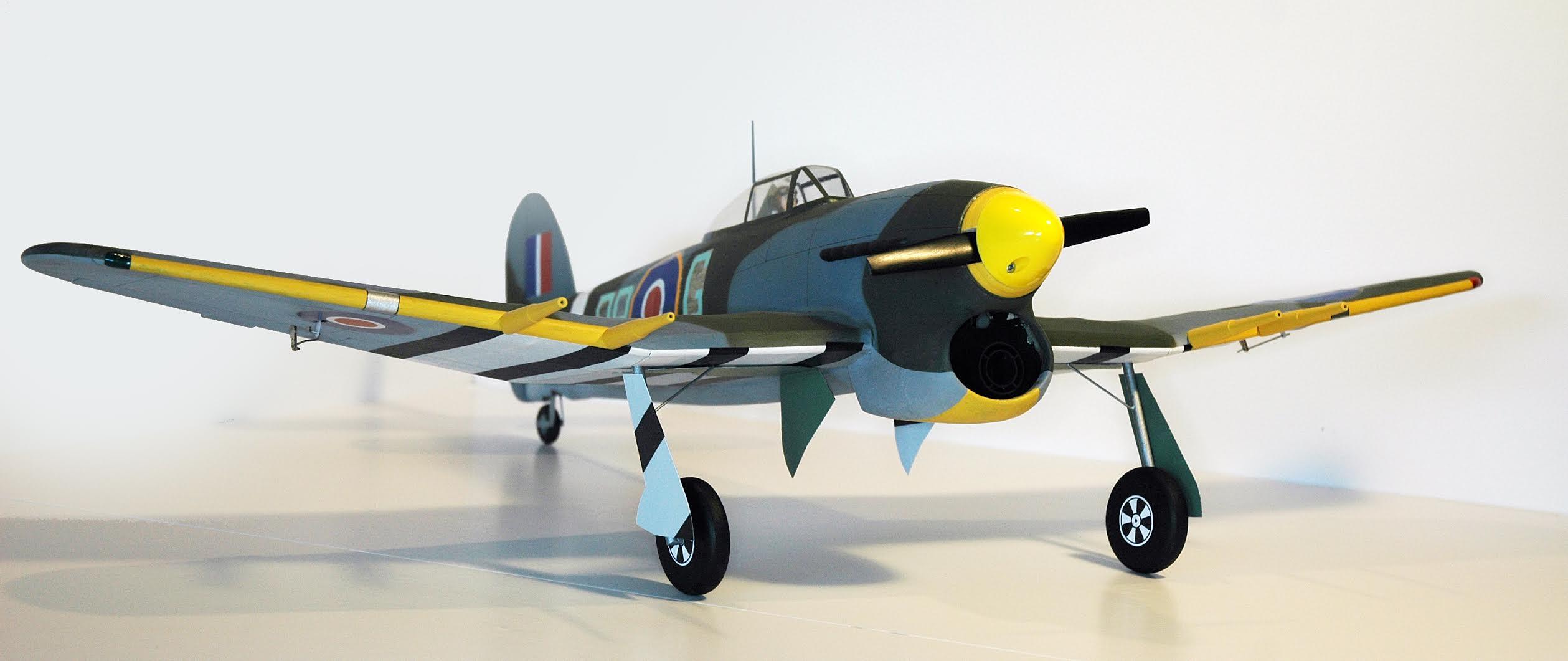 Hawker Typhoon RC Conversion front view