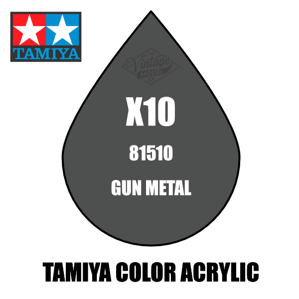 Tamiya Models X-10 Mini Acrylic Paint Gun Metal