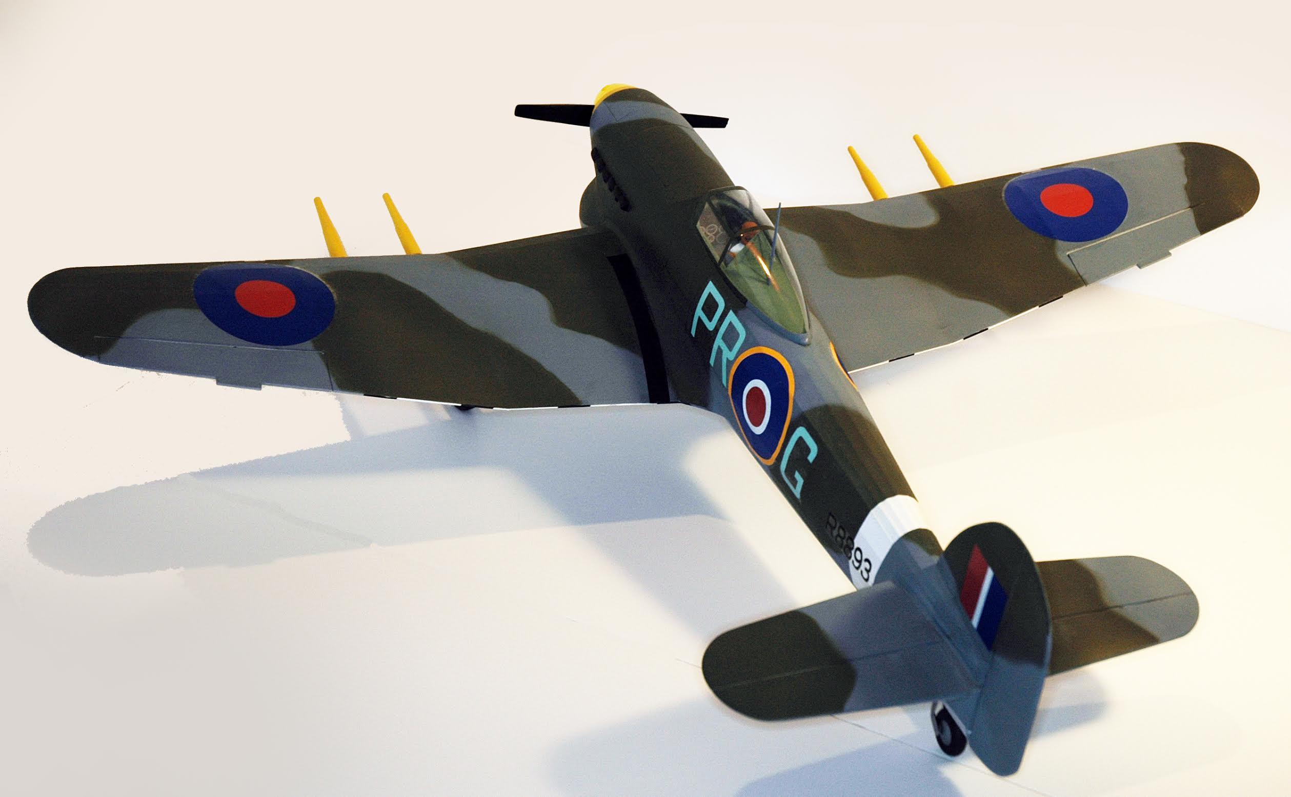 Hawker Typhoon RC Conversion rear view