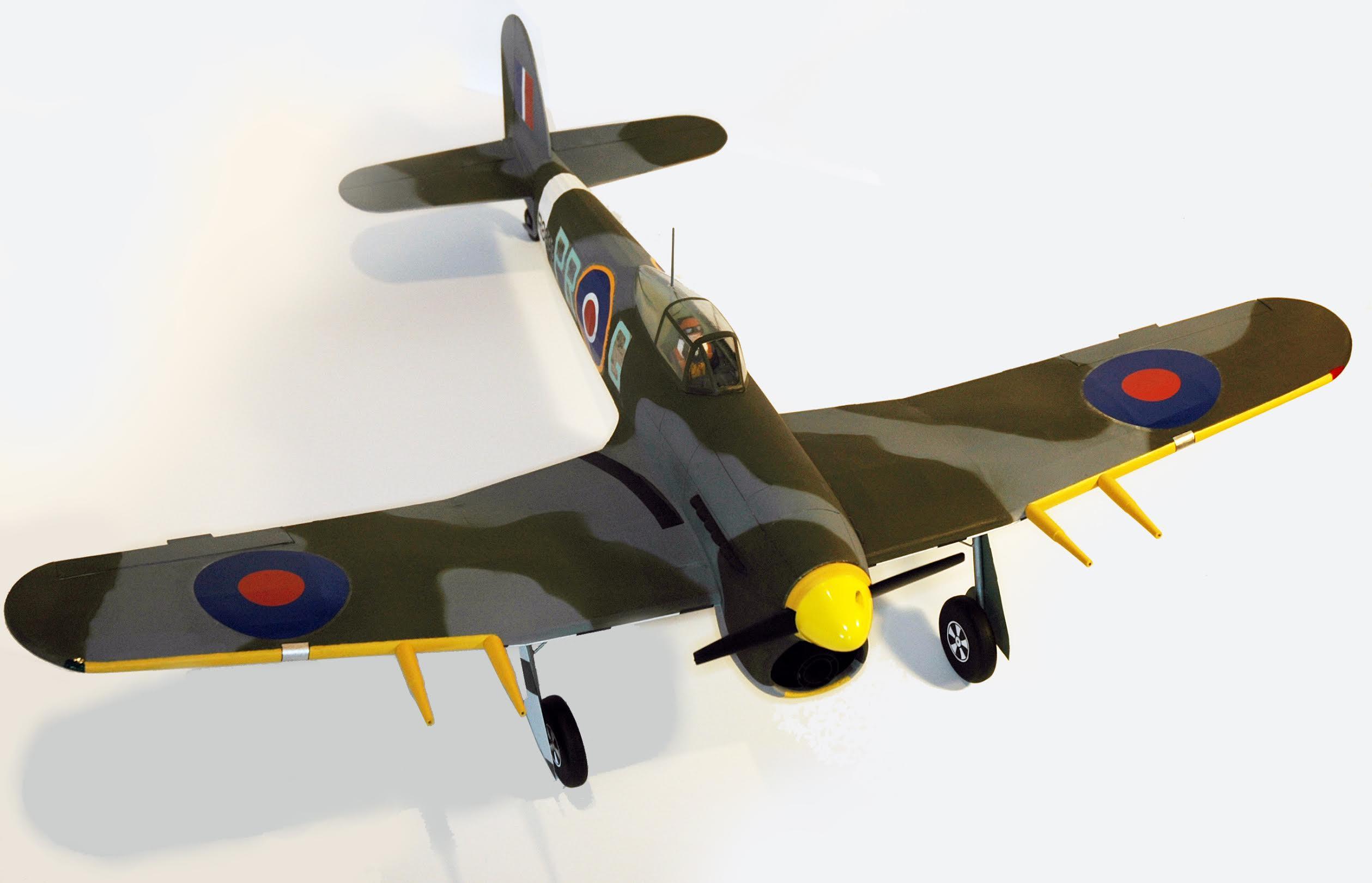 Hawker Typhoon RC Conversion top view