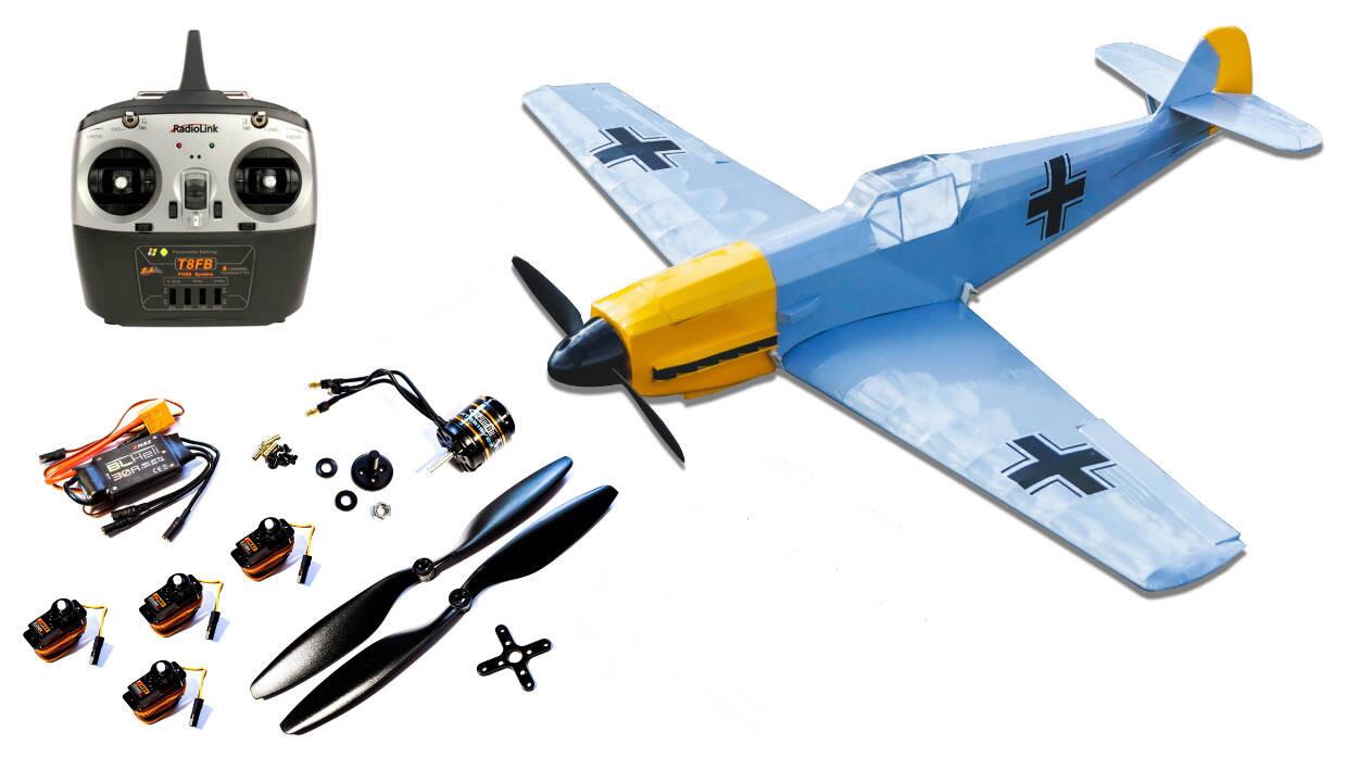 Balsa Basics Messerschmitt BF-109 Full Kit Bundle