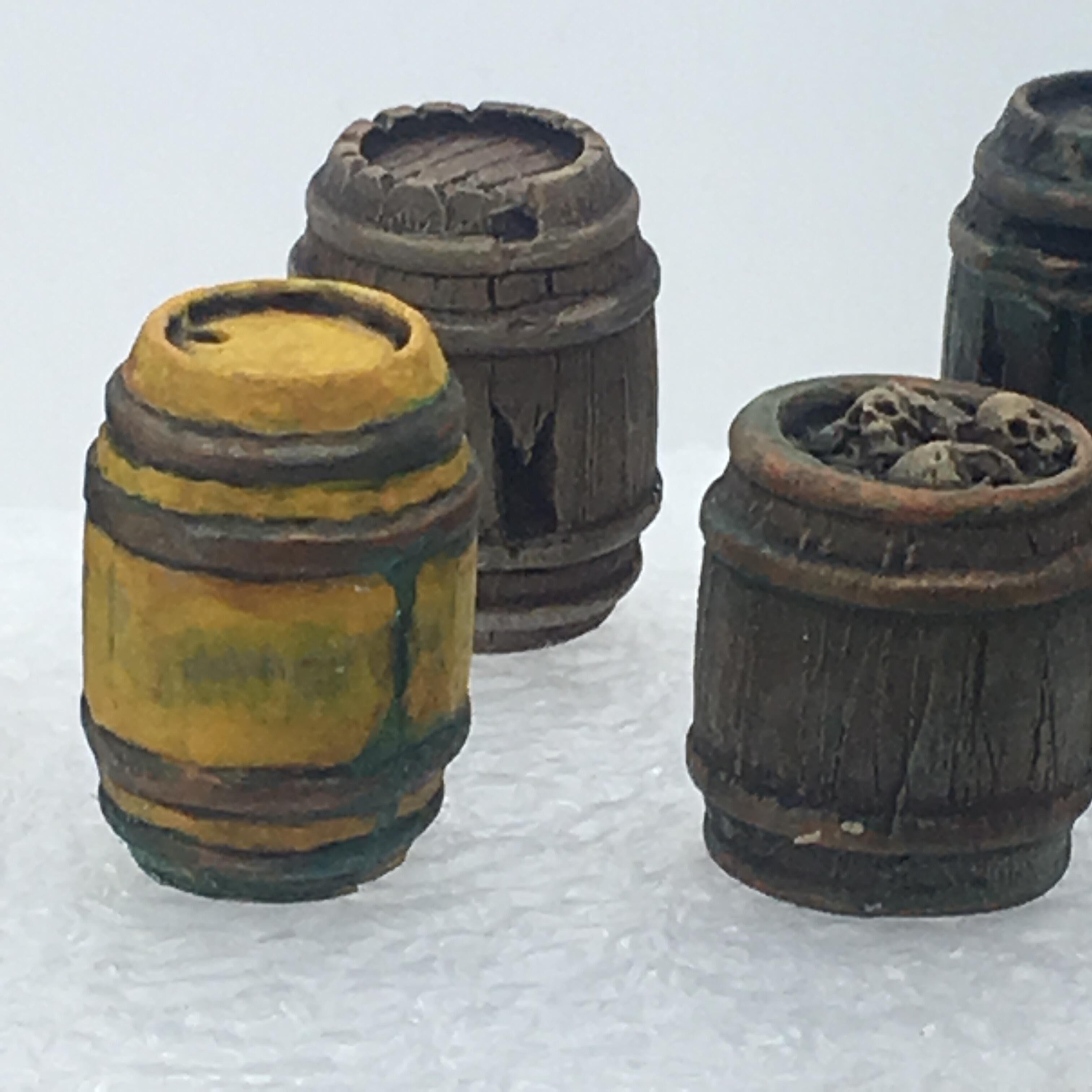 Picture of 28mm scale Resin Barrel Set - Sealed Barrels Set 2 - Secondary Image