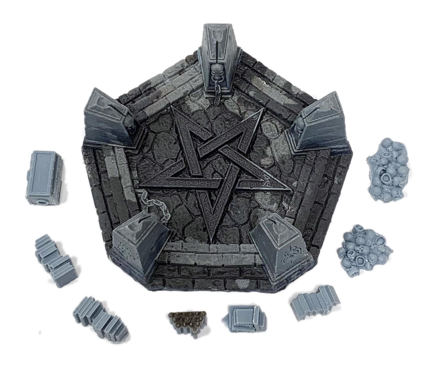 Picture of Necromancer Large Summoning Pentagram (90mm) Set - Main Image