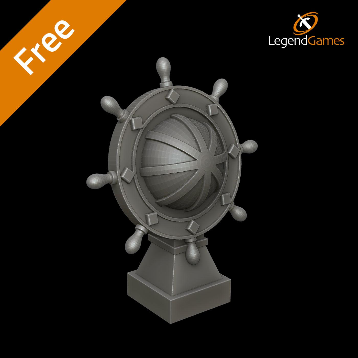 Picture of FREE Ships Wheel STL file - Main Image