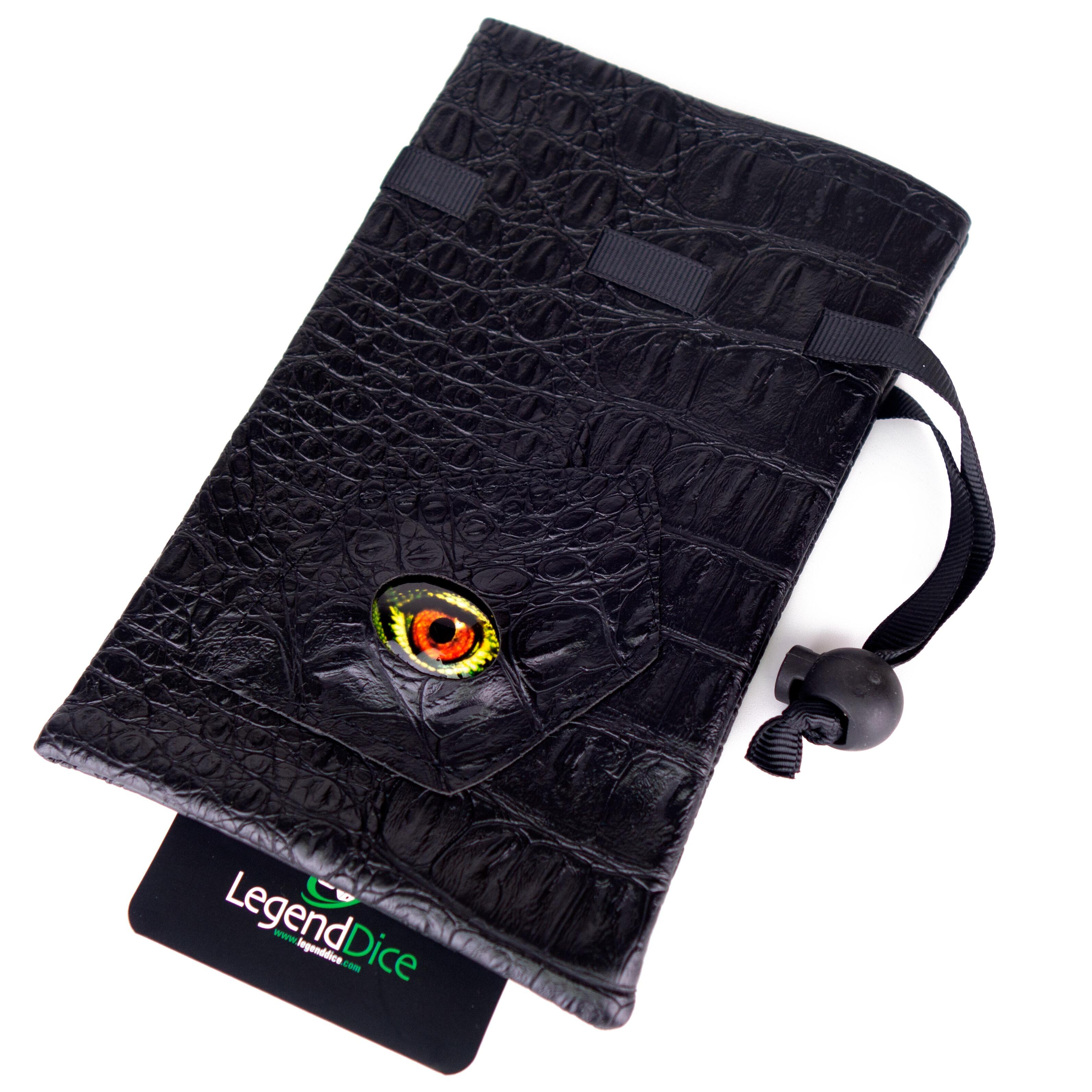 Picture of Dragon Eye Dice Bag - Black with Yellow - Main Image