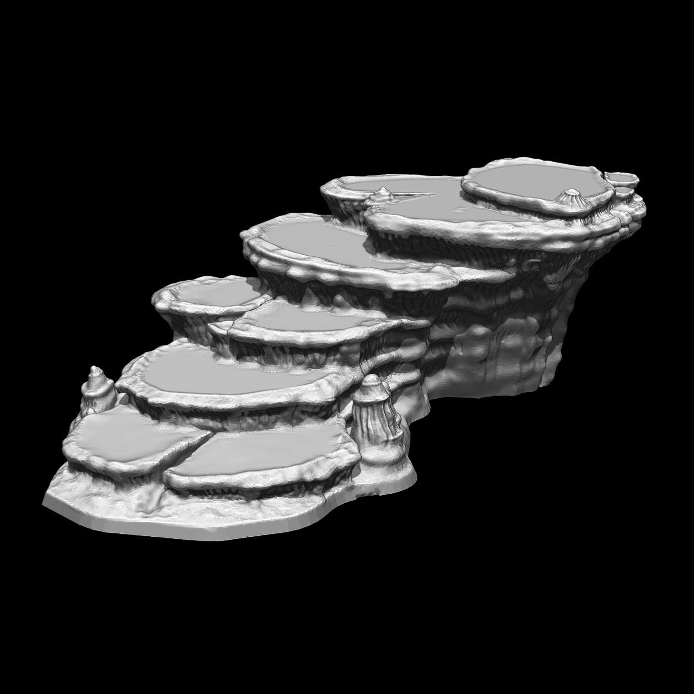 Picture of Natural Cavern Steps STL file - Main Image