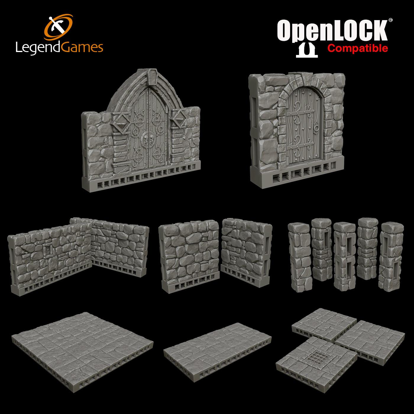 Picture of Complete OpenLOCK set - ALL our OpenLOCK models STL file - Main Image