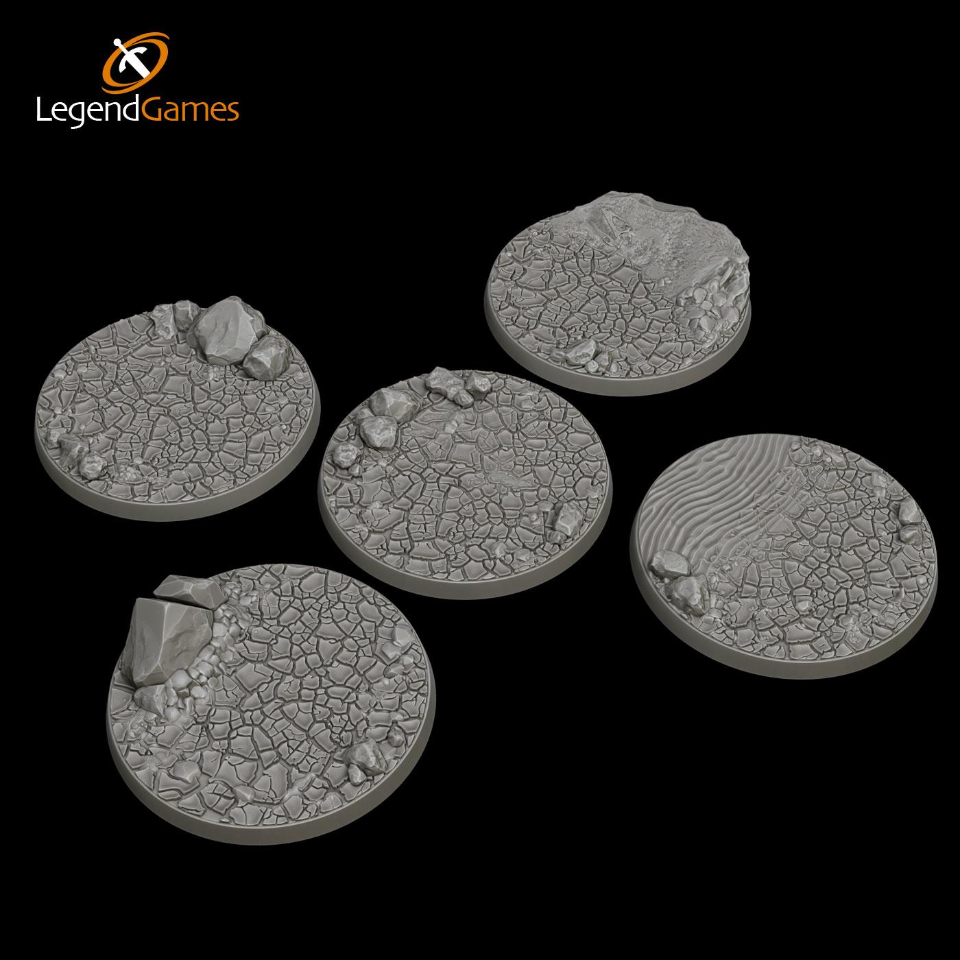 Picture of 60mm round cracked earth bases STL file - Main Image
