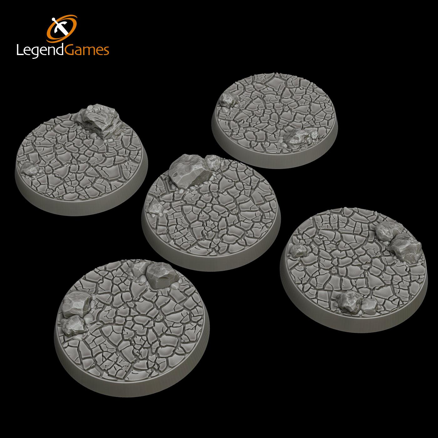 Picture of 32mm round cracked earth bases STL file - Main Image