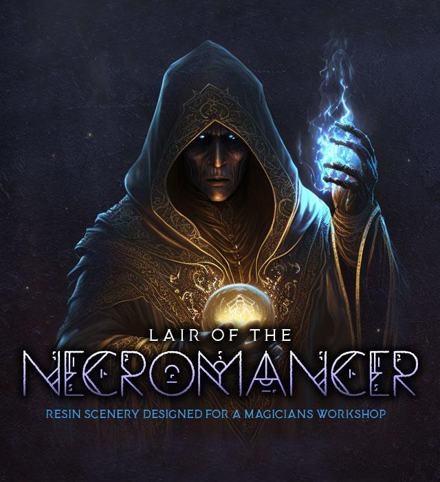 Lair of the Necromancer - Resin Scenery designed for a magicians workshop