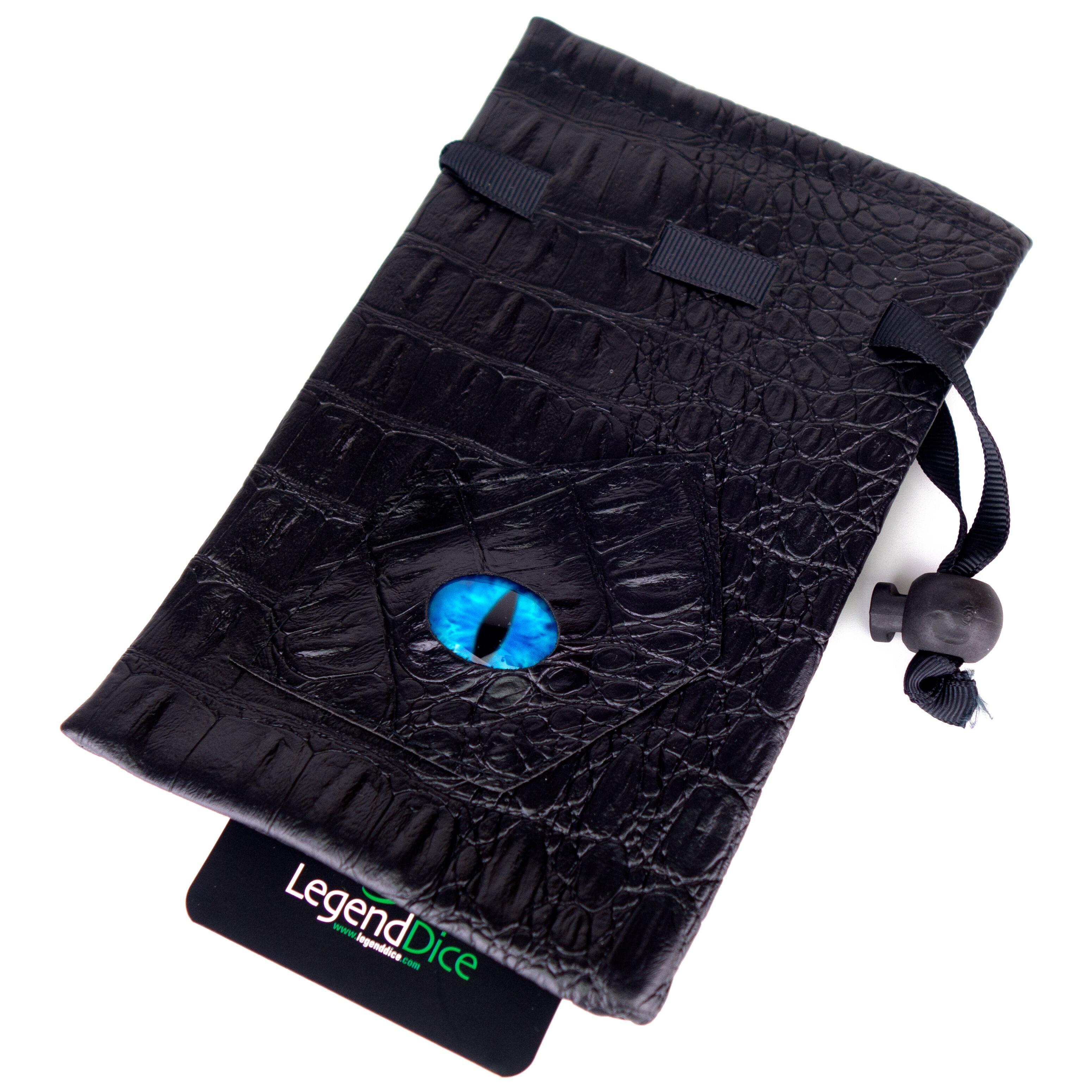 Picture of Demon Eye Dice Bag - Black with Blue - Main Image