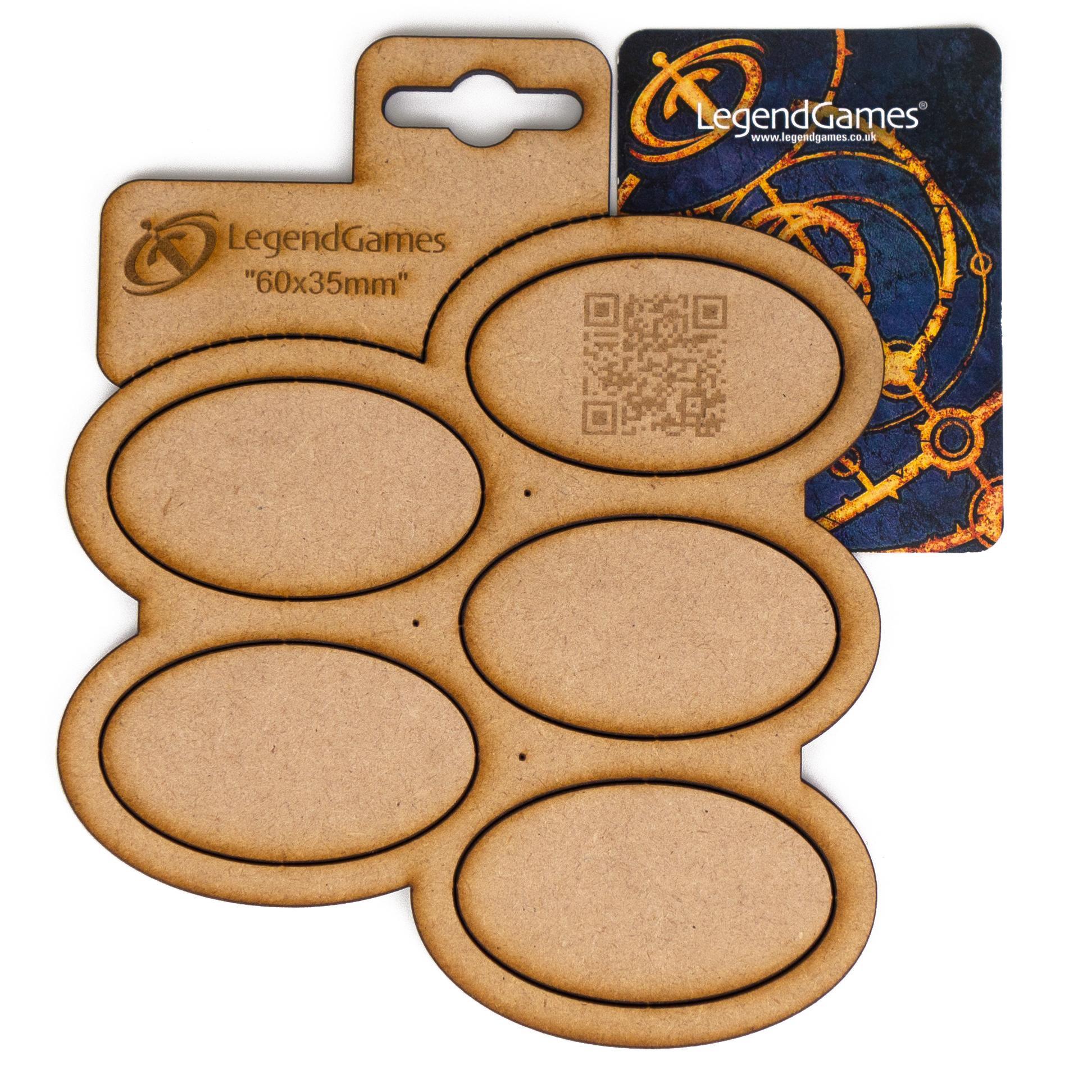 Picture of Bases - MDF Movement Tray 60x35mm Oval x5 - Main Image