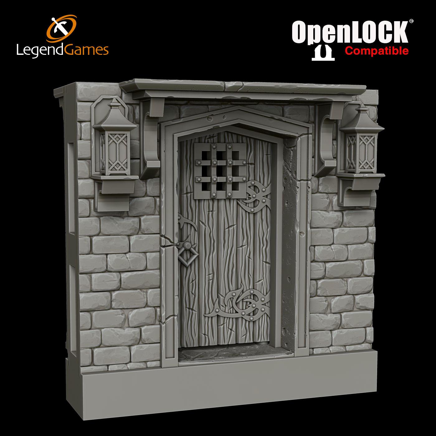 Picture of OpenLOCK Tavern Door (openable) STL file - Main Image