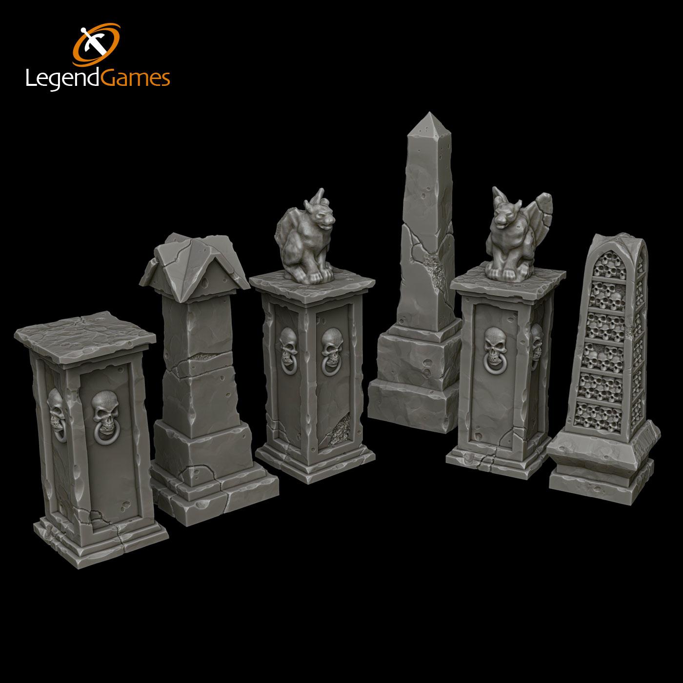 Picture of Graveyard Monuments STL file - Main Image