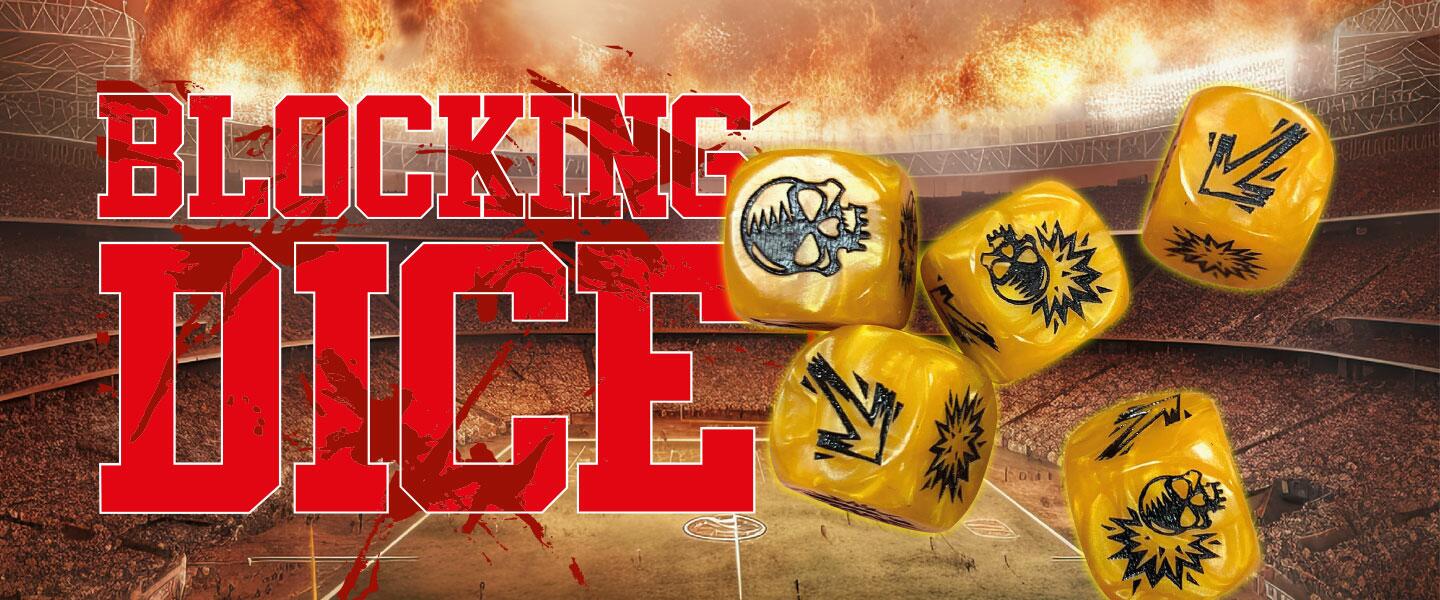 Blocking Dice Set for use in Fantasy Football type games