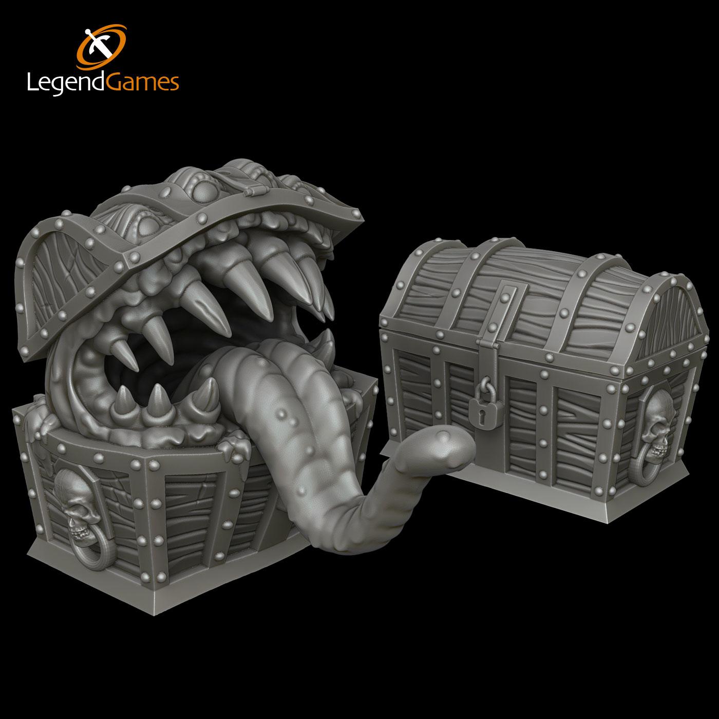 Picture of Chest Mimic - open and closed version STL file - Main Image