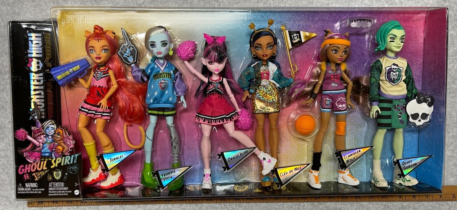 Monster High Doll 6-Pack, Ghoul Spirit Sporty Collection