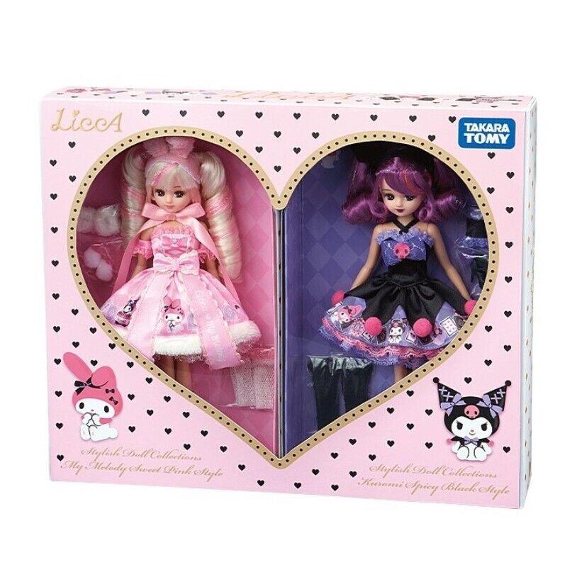 Sanrio x LiccA Stylish Doll Collection Spicy Kuromi & Sweet My Melody Set of 2