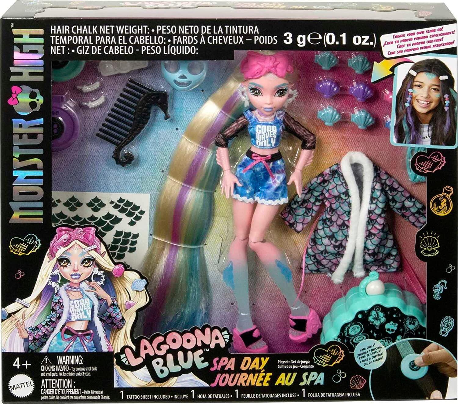 Monster High Doll, Lagoona Blue, Spa Day Set, Bentzens, toy, collectible, doll, playset