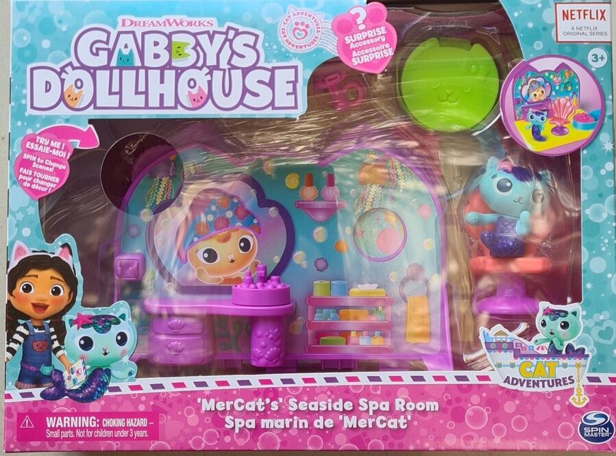 Gabby's Dollhouse MerCat's Seaside Spa Room Playset