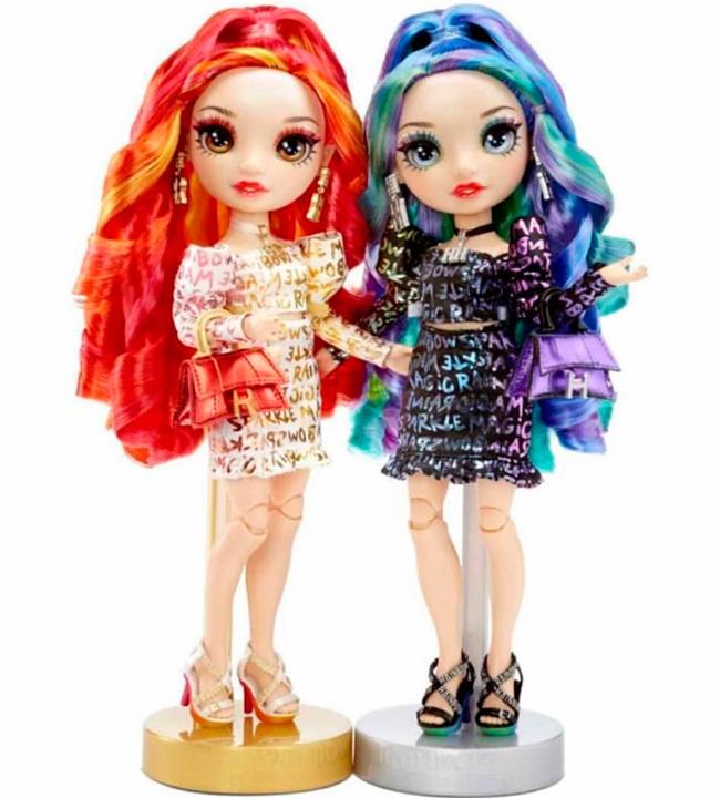 Rainbow High Twins 2-Pack doll set Laurel & Holly De'vious