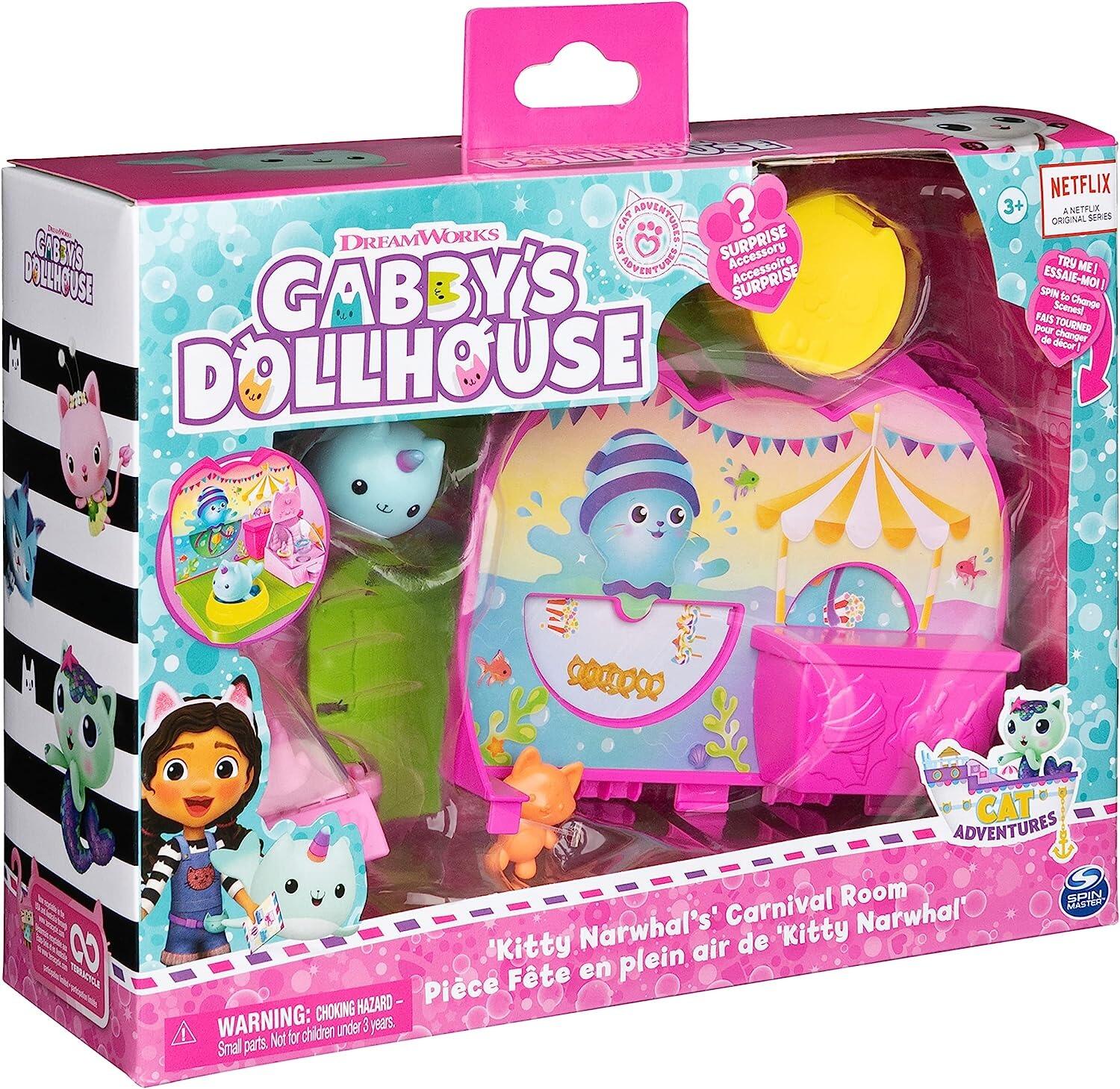 Gabby's Dollhouse DreamWorks Kitty Narwhal’s Carnival Room