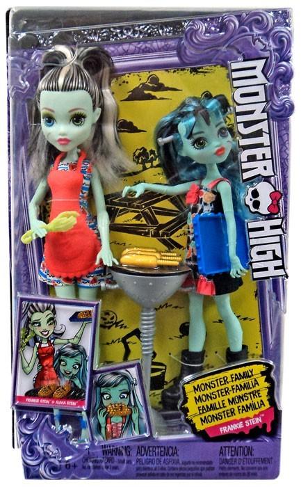 Monster High Monster Family Frankie Stein & Alivia Stein Dolls 