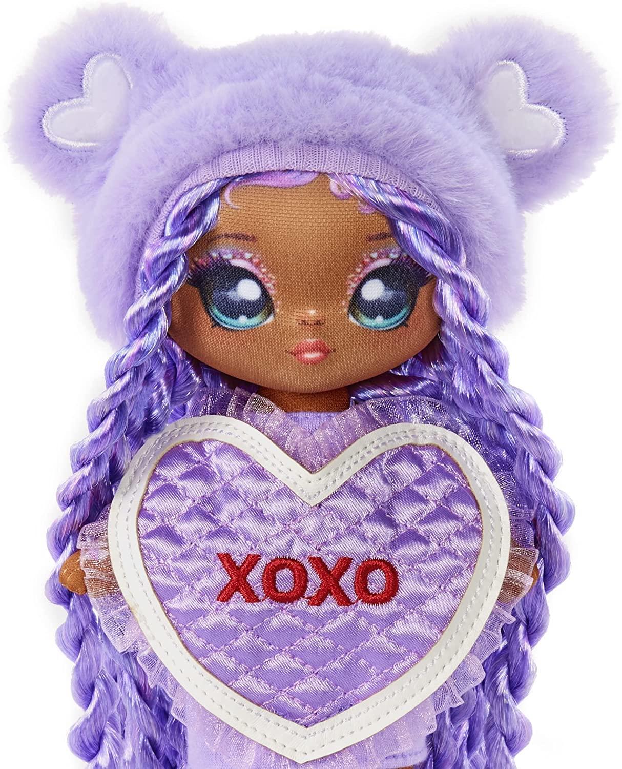 Buy Na Na Na Surprise Eva Evermore - Lavender Teddy Bear-Inspired 7.5 Fashion  Doll with Purple Hair