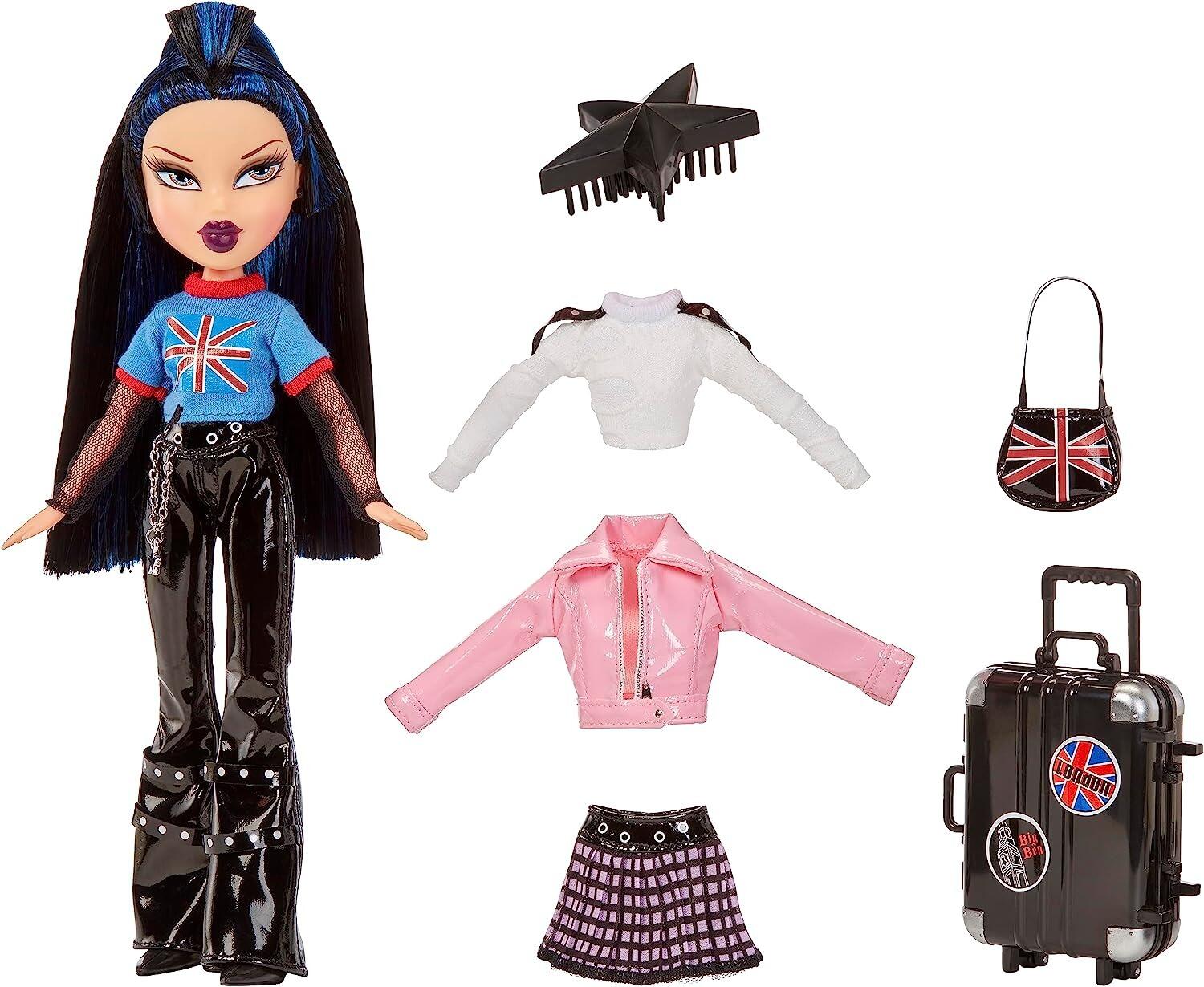 Bratz Pretty ‘N’ Punk Jade Fashion Doll with 2 Outfits and Suitcase