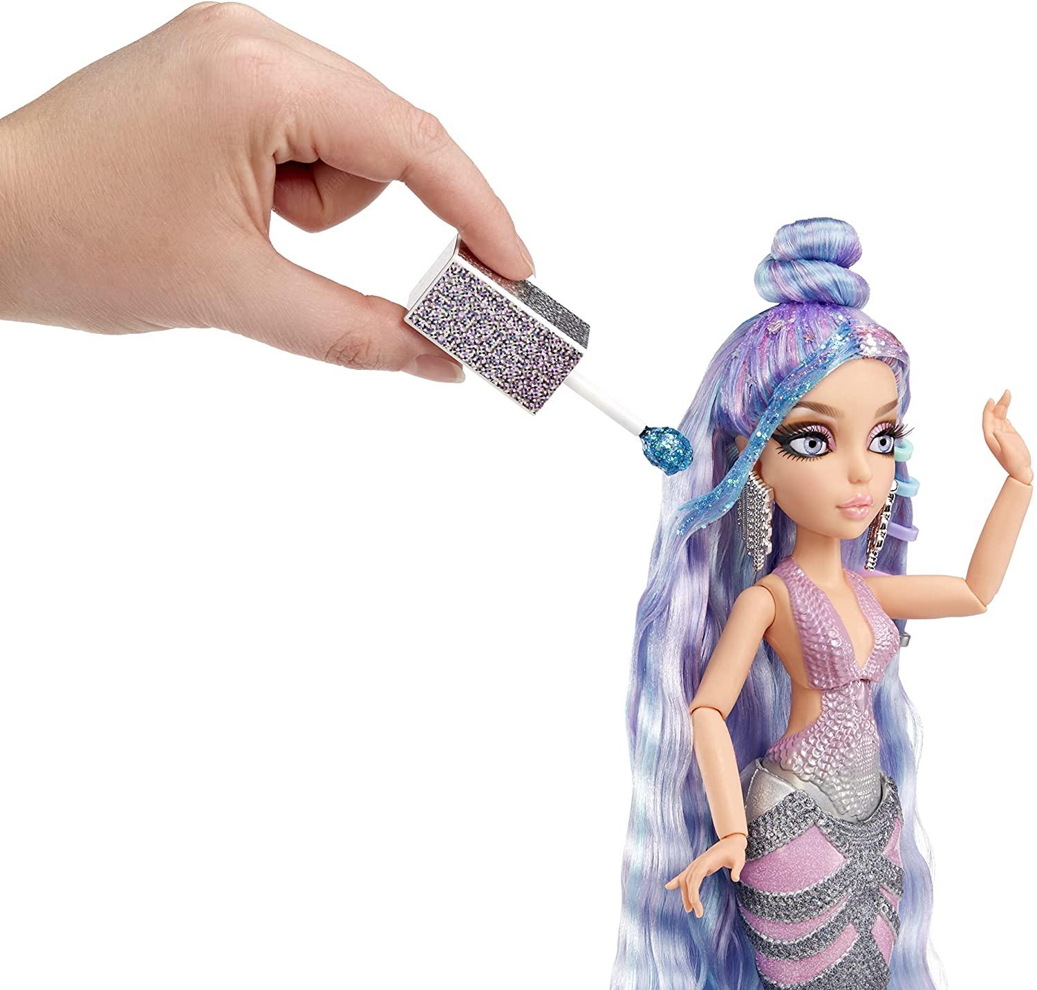 MERMAZE MERMAIDZ Color Change Orra Deluxe Fashion Doll with Wear and Share Hair Play