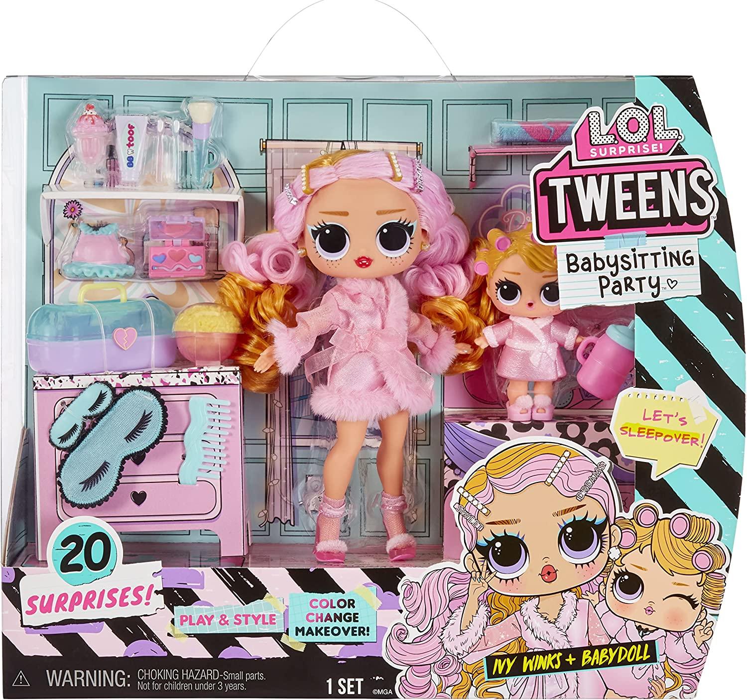 LOL TWEENS Emma Emo Fashion Doll Set Splatters Sister Omg 15 Surprises  Series 3