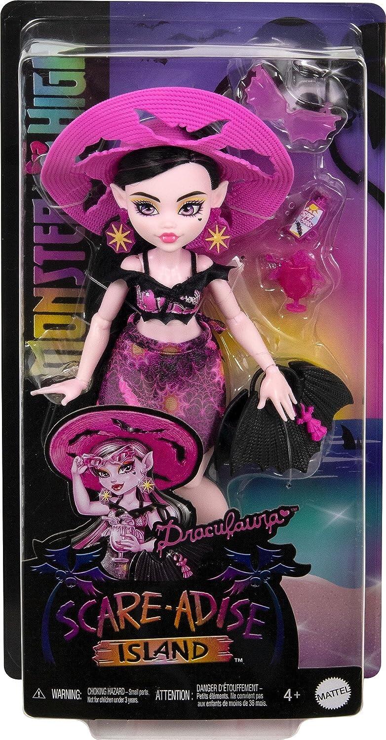 Monster High Scare-adise Island Draculaura Doll with Swimsuit, HRP66
